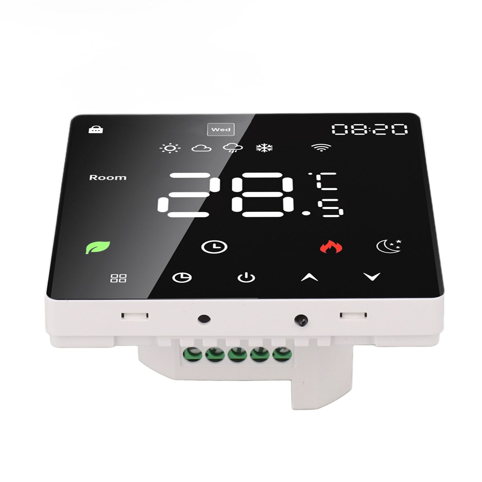 16A Smart Thermostat LCD Color Touchscreen PC Programmable Electric Heating Thermostat for Home Hotel Office AC 90 to 240V WiFi - view 3