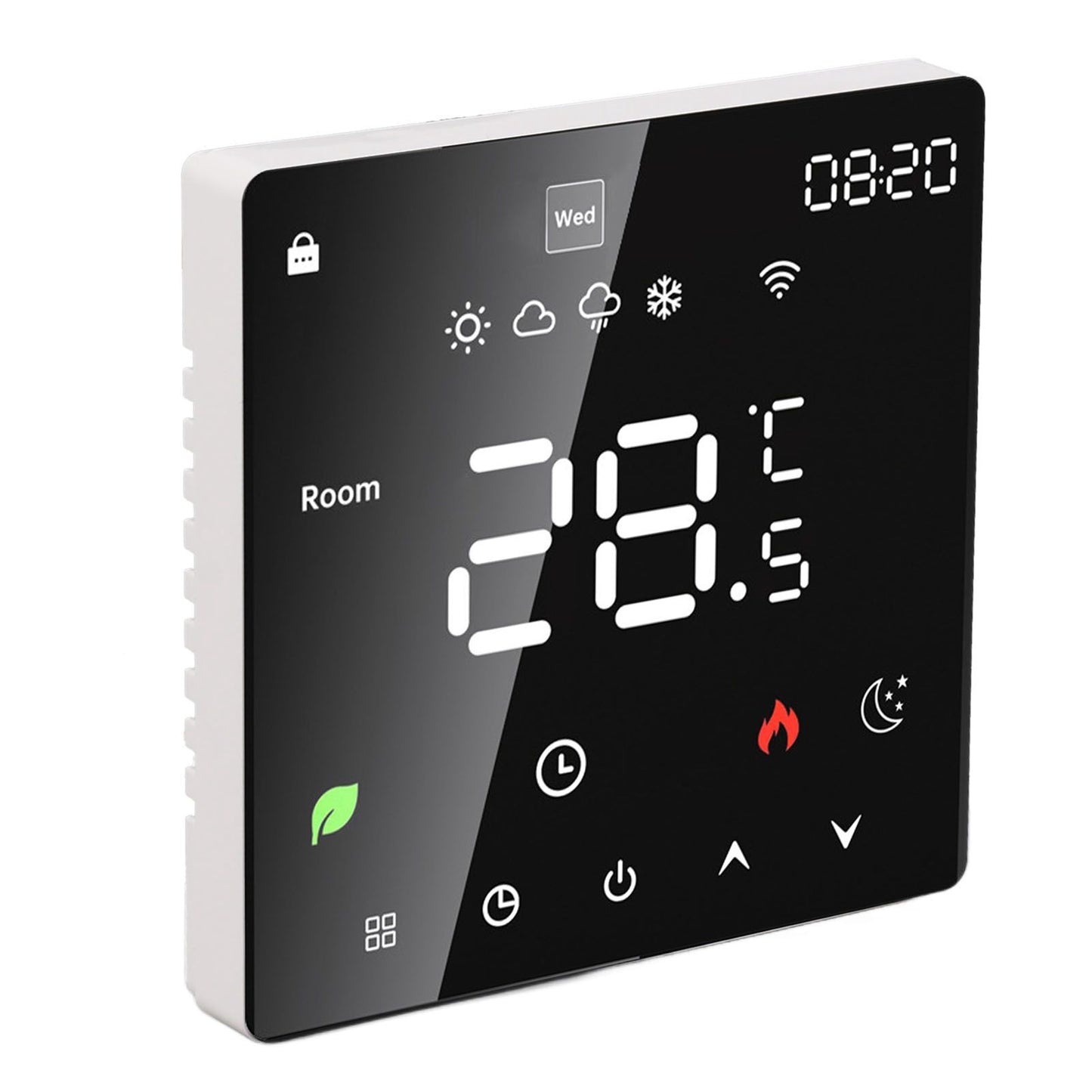 16A Smart Thermostat LCD Color Touchscreen PC Programmable Electric Heating Thermostat for Home Hotel Office AC 90 to 240V WiFi - view 4