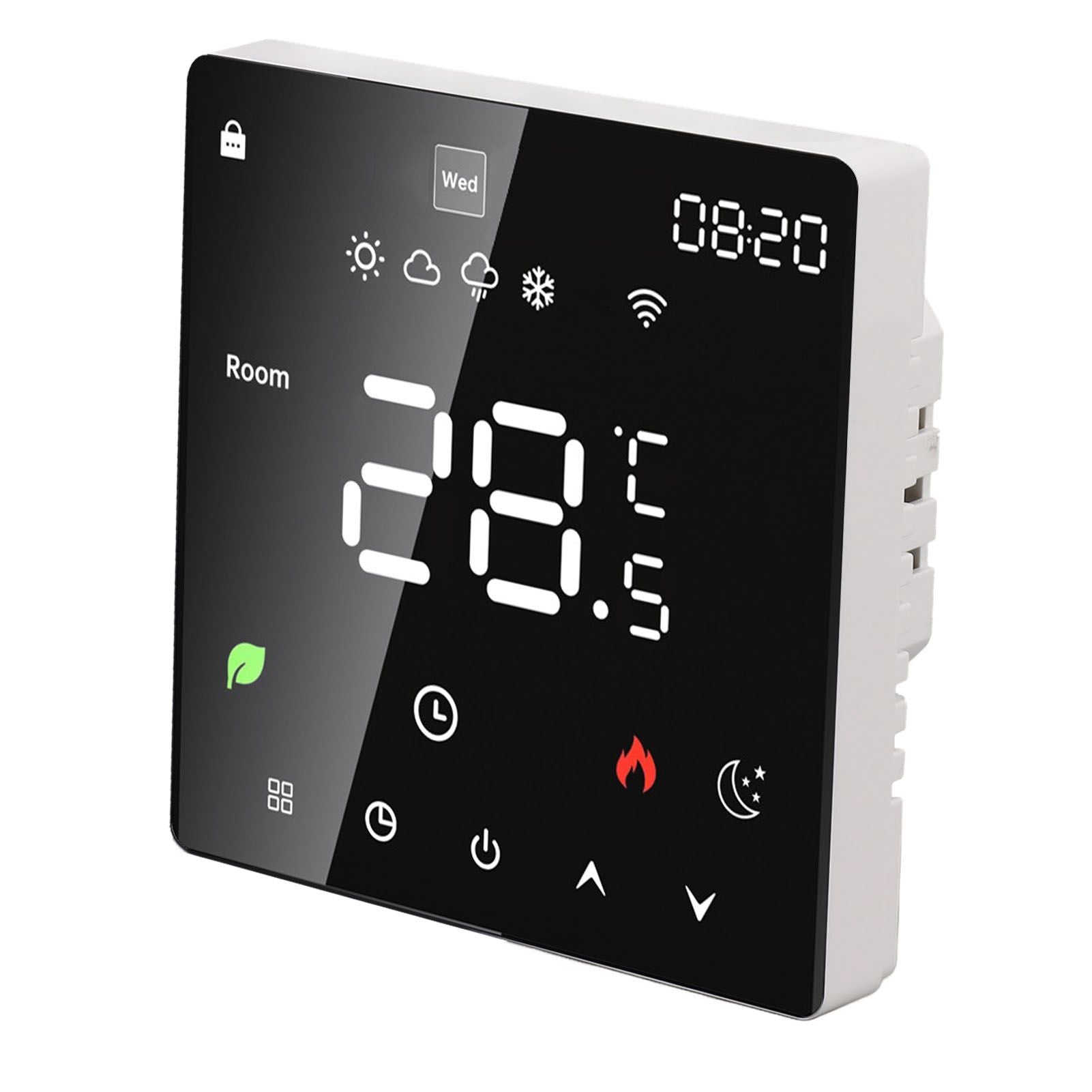 16A Smart Thermostat LCD Color Touchscreen PC Programmable Electric Heating Thermostat for Home Hotel Office AC 90 to 240V WiFi - view 6