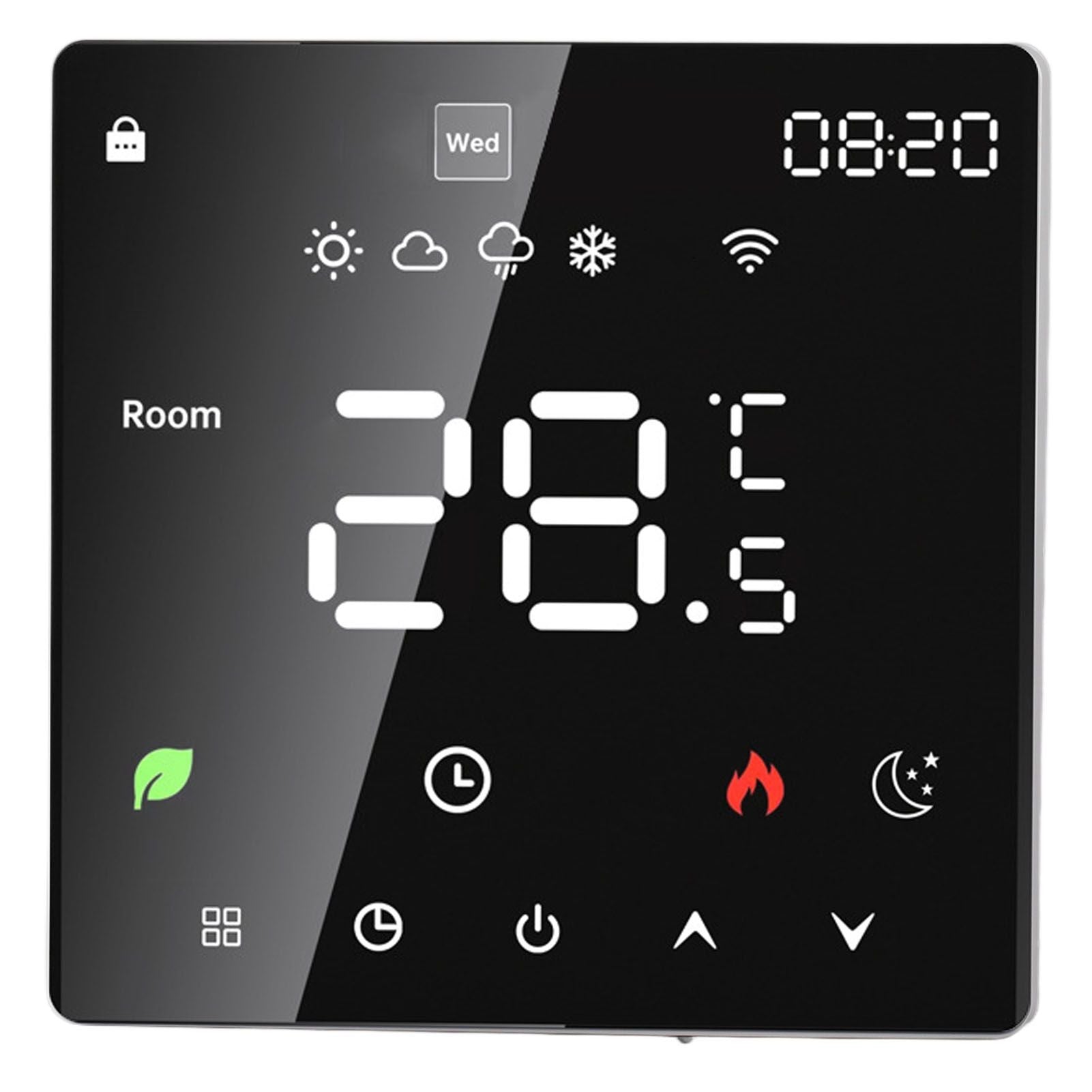 16A Smart Thermostat LCD Color Touchscreen PC Programmable Electric Heating Thermostat for Home Hotel Office AC 90 to 240V WiFi - view 10