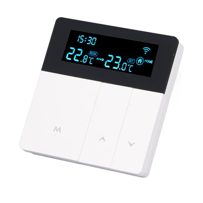 3A Smart Thermostat LCD Color Screen High Accuracy Programmable Thermostat Water Heating Boiler Heating for Home Shopping Mall AC90‑240V White Without WiFi - view 2