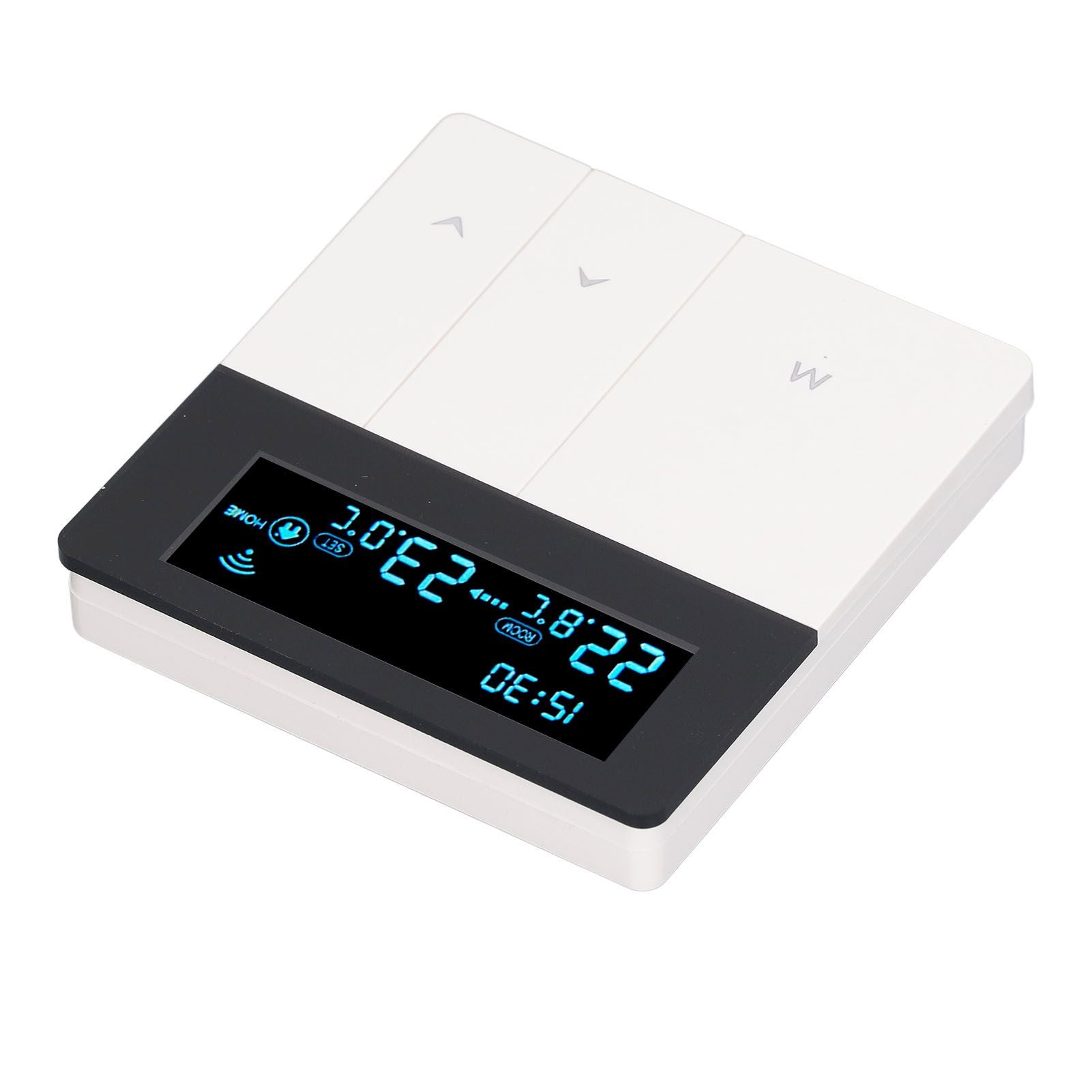 3A Smart Thermostat LCD Color Screen High Accuracy Programmable Thermostat Water Heating Boiler Heating for Home Shopping Mall AC90‑240V White Without WiFi - view 3