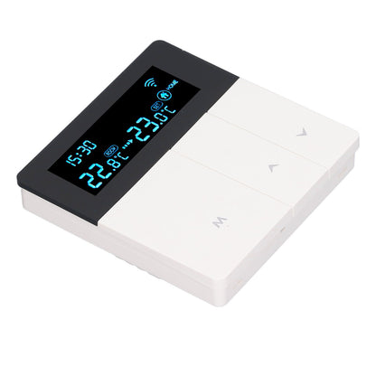 3A Smart Thermostat LCD Color Screen High Accuracy Programmable Thermostat Water Heating Boiler Heating for Home Shopping Mall AC90‑240V White Without WiFi - view 4