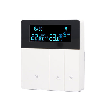 3A Smart Thermostat LCD Color Screen High Accuracy Programmable Thermostat Water Heating Boiler Heating for Home Shopping Mall AC90‑240V White Without WiFi - view 7