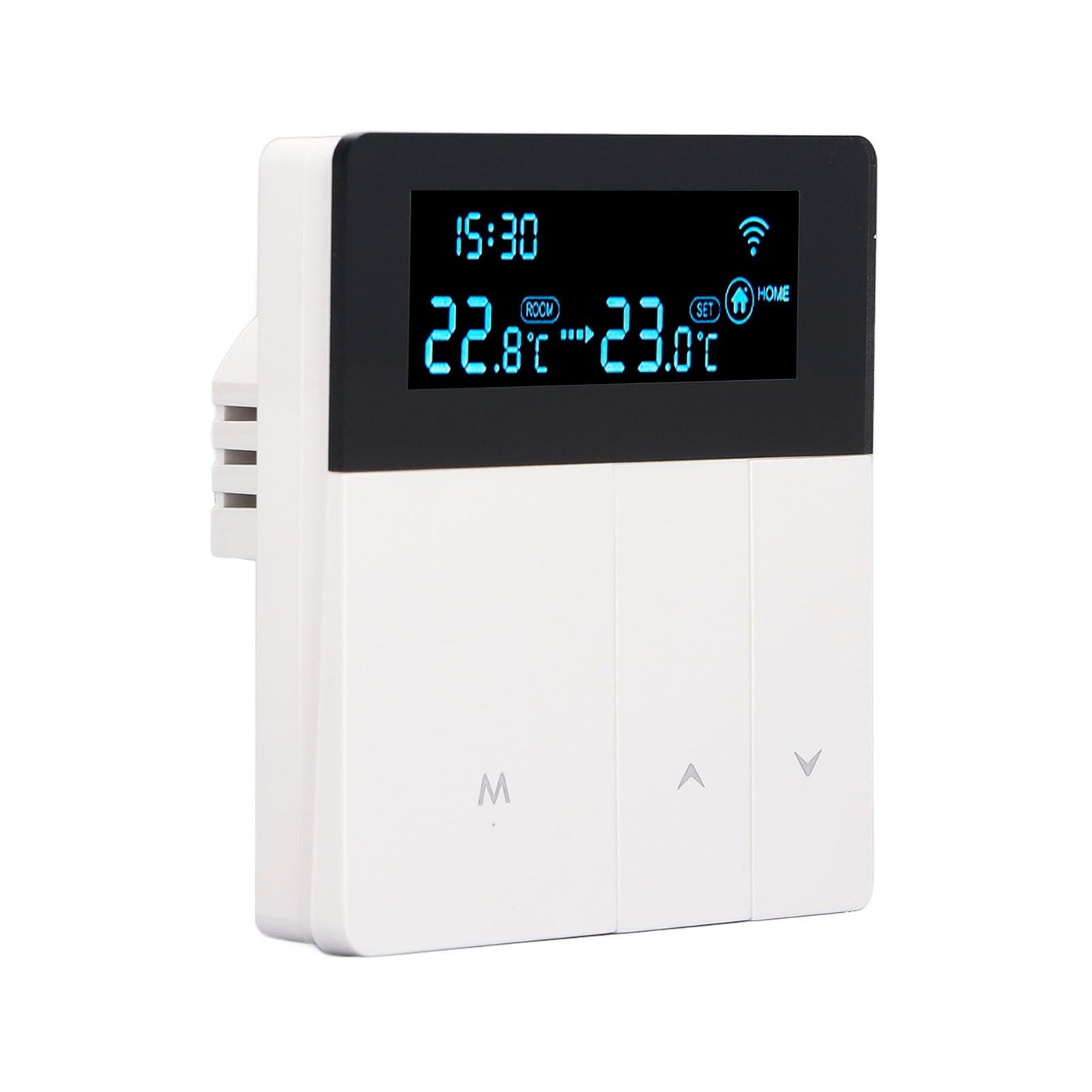 3A Smart Thermostat LCD Color Screen High Accuracy Programmable Thermostat Water Heating Boiler Heating for Home Shopping Mall AC90‑240V White Without WiFi - view 8