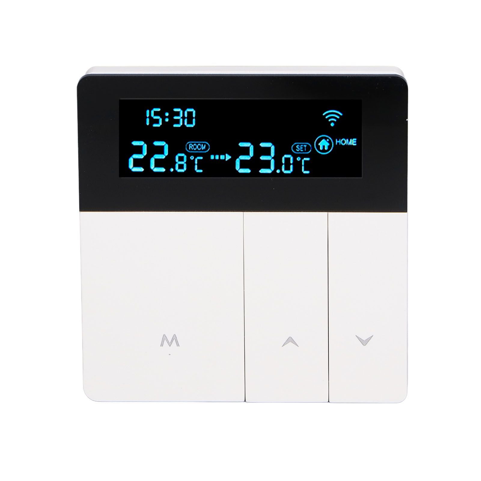 3A Smart Thermostat LCD Color Screen High Accuracy Programmable Thermostat Water Heating Boiler Heating for Home Shopping Mall AC90‑240V White Without WiFi - view 10