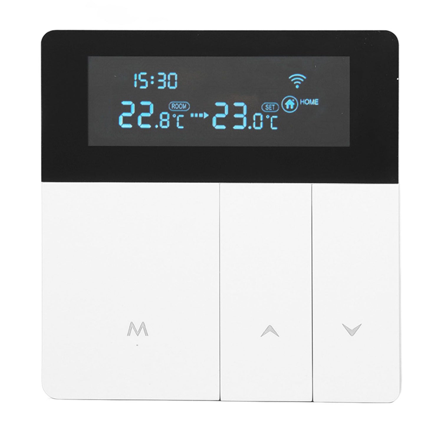 16A Smart Color Thermostat Programmable Smart Electric Heating Thermostat for Home Offices Shopping Malls Hotels AC 90V‑240V White WiFi Style - view 2