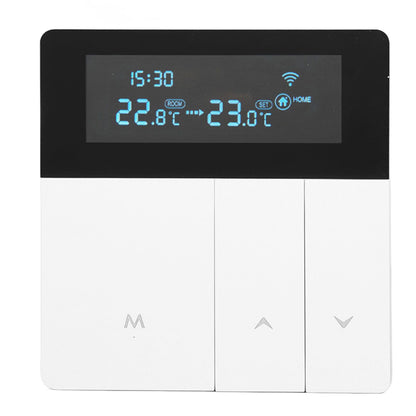 16A Smart Color Thermostat Programmable Smart Electric Heating Thermostat for Home Offices Shopping Malls Hotels AC 90V‑240V White WiFi Style - view 2