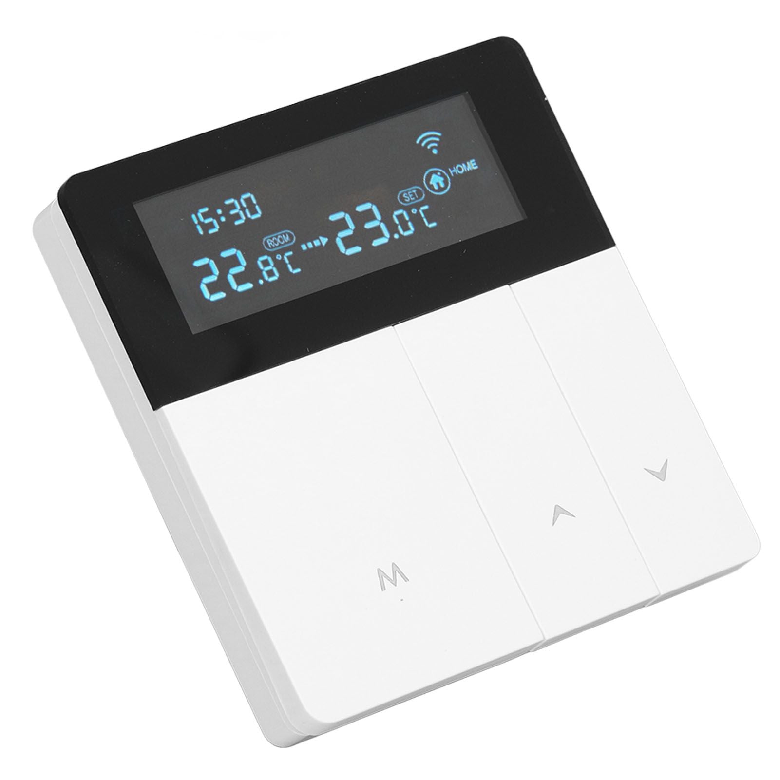 16A Smart Color Thermostat Programmable Smart Electric Heating Thermostat for Home Offices Shopping Malls Hotels AC 90V‑240V White WiFi Style - view 3