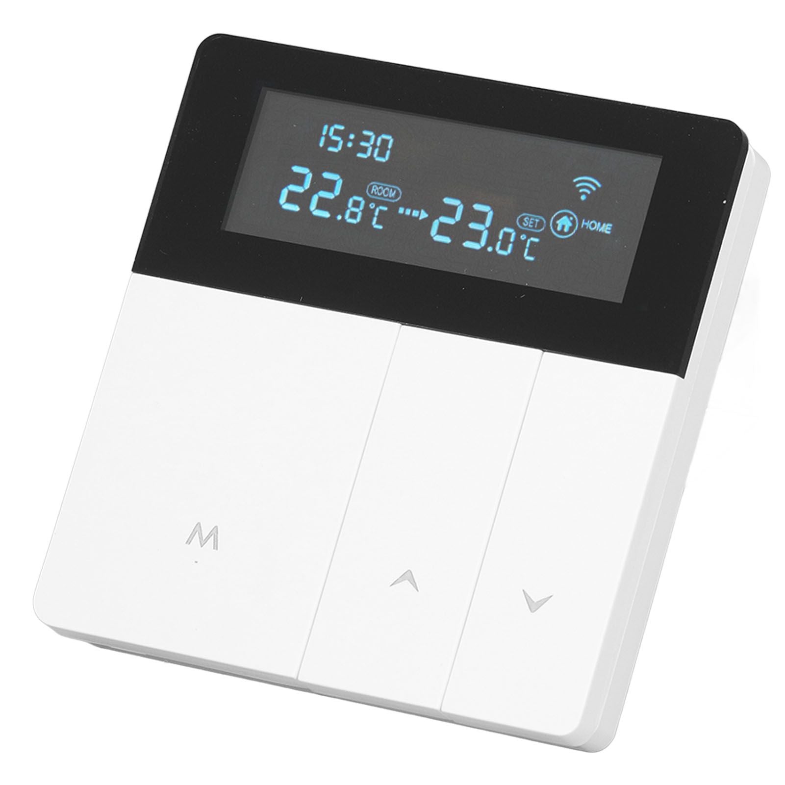 16A Smart Color Thermostat Programmable Smart Electric Heating Thermostat for Home Offices Shopping Malls Hotels AC 90V‑240V White WiFi Style - view 10