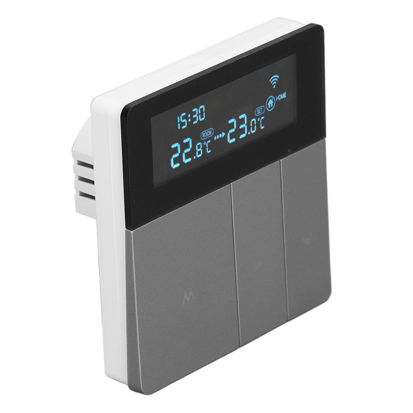 16A Smart Color Thermostat Programmable Smart Electric Heating Thermostat for Home Offices Shopping Malls Hotels AC 90V‑240V Gray WiFi Style - view 4