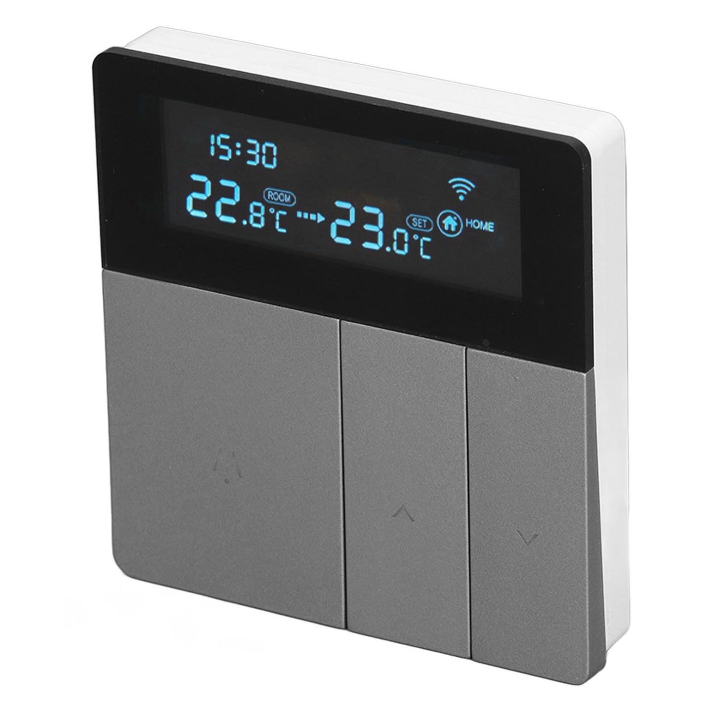 16A Smart Color Thermostat Programmable Smart Electric Heating Thermostat for Home Offices Shopping Malls Hotels AC 90V‑240V Gray WiFi Style - view 5