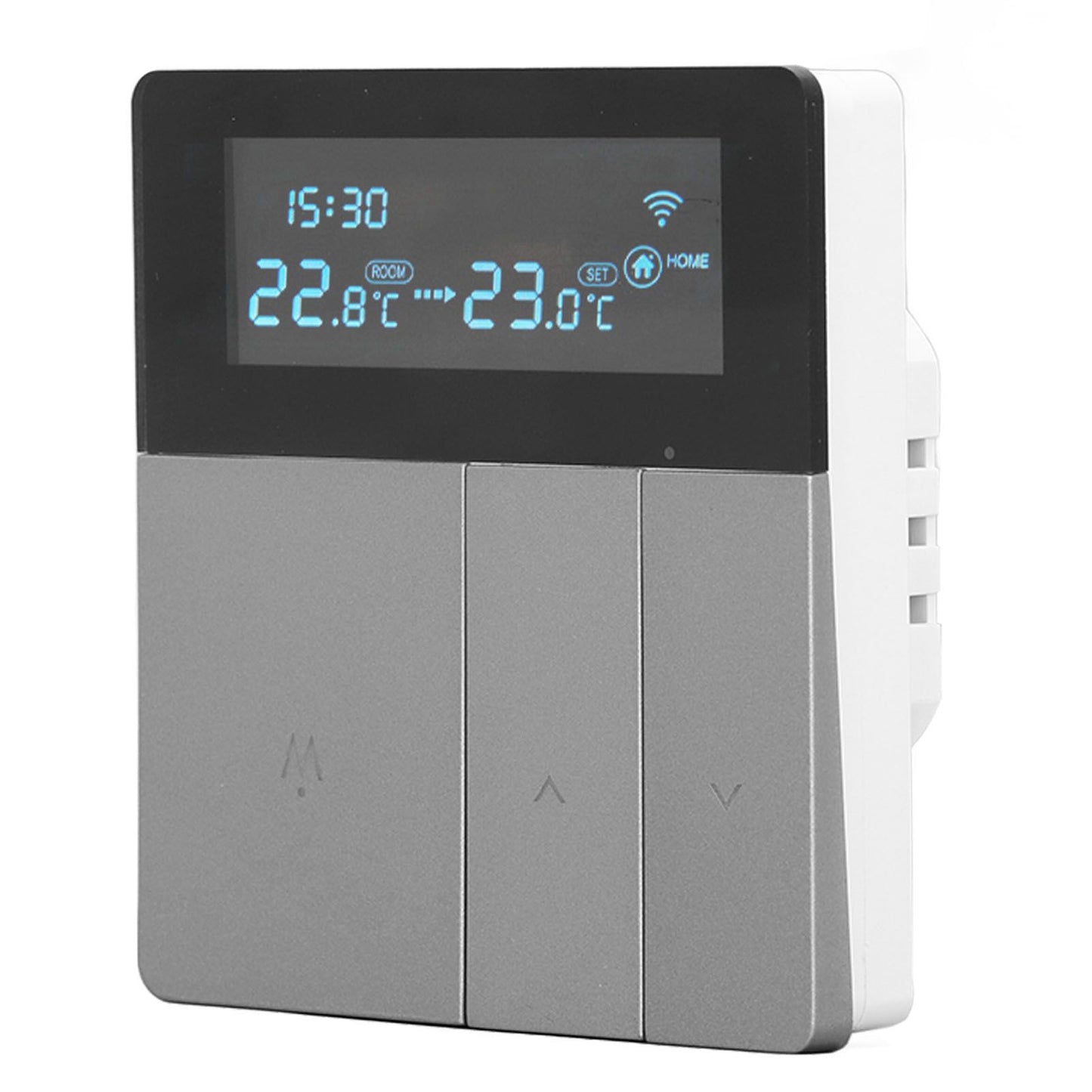 16A Smart Color Thermostat Programmable Smart Electric Heating Thermostat for Home Offices Shopping Malls Hotels AC 90V‑240V Gray WiFi Style - view 6