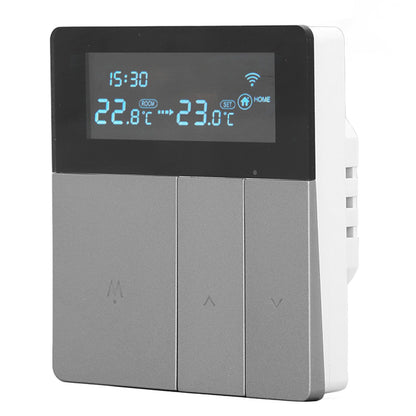 16A Smart Color Thermostat Programmable Smart Electric Heating Thermostat for Home Offices Shopping Malls Hotels AC 90V‑240V Gray WiFi Style - view 6