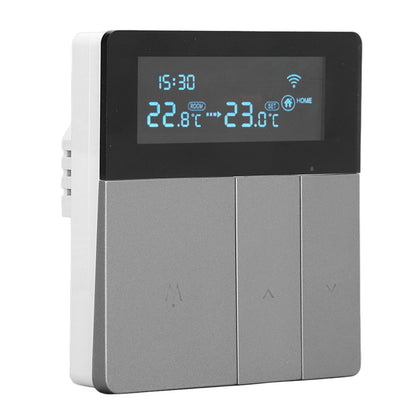 16A Smart Color Thermostat Programmable Smart Electric Heating Thermostat for Home Offices Shopping Malls Hotels AC 90V‑240V Gray WiFi Style - view 7