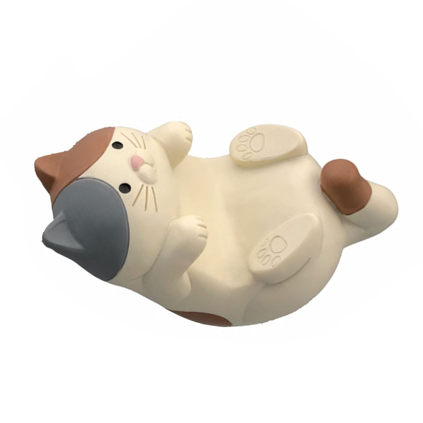 Cat Ornament Multifunctional Phone Tablet Glasses Pen Holder Desk Decoration for Home Tri Colored Cat - view 2