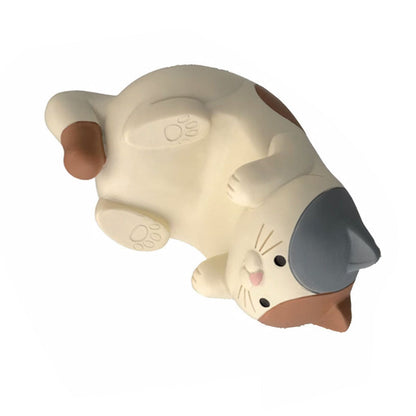 Cat Ornament Multifunctional Phone Tablet Glasses Pen Holder Desk Decoration for Home Tri Colored Cat - view 4