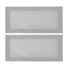 2Pcs Baby Proof Vent Cover Child Proof Safe Soft Silicone for Home Floor Catch Debris Hair Insect Gray