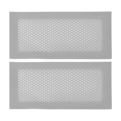 2Pcs Baby Proof Vent Cover Child Proof Safe Soft Silicone for Home Floor Catch Debris Hair Insect Gray