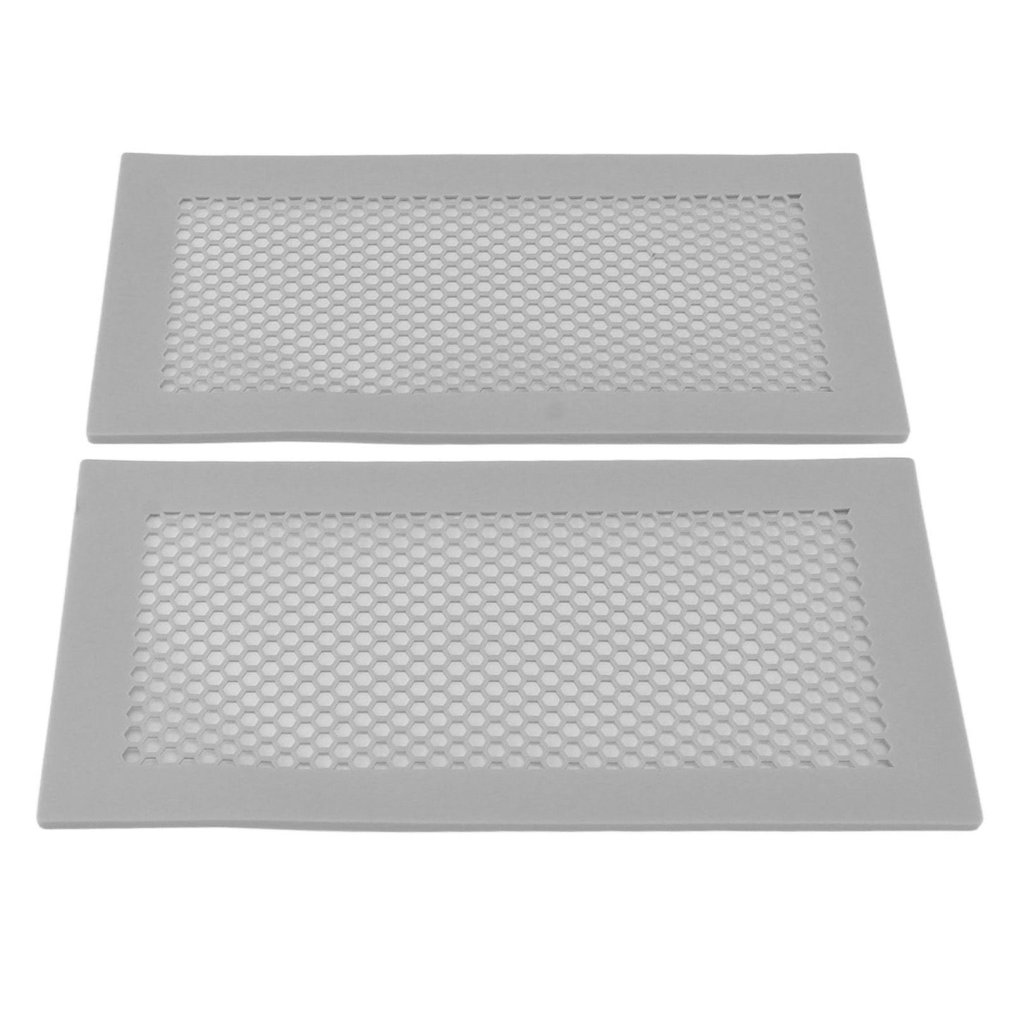 2Pcs Baby Proof Vent Cover Child Proof Safe Soft Silicone for Home Floor Catch Debris Hair Insect Gray - view 2