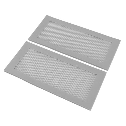 2Pcs Baby Proof Vent Cover Child Proof Safe Soft Silicone for Home Floor Catch Debris Hair Insect Gray - view 3