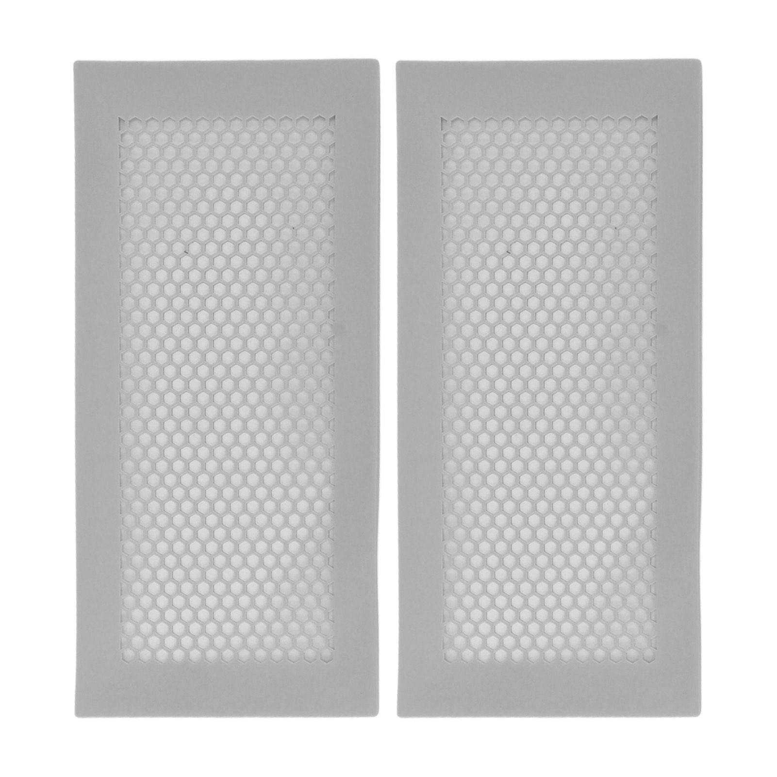 2Pcs Baby Proof Vent Cover Child Proof Safe Soft Silicone for Home Floor Catch Debris Hair Insect Gray - view 4