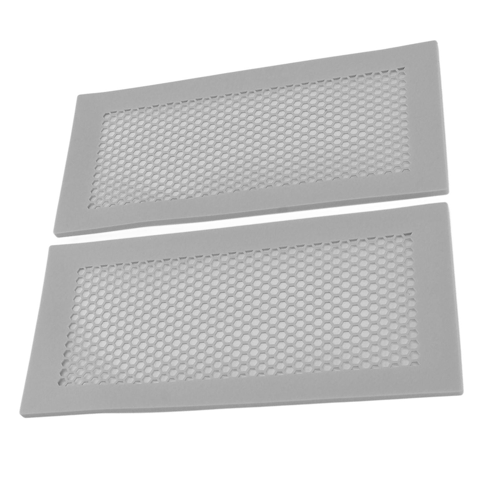 2Pcs Baby Proof Vent Cover Child Proof Safe Soft Silicone for Home Floor Catch Debris Hair Insect Gray - view 5