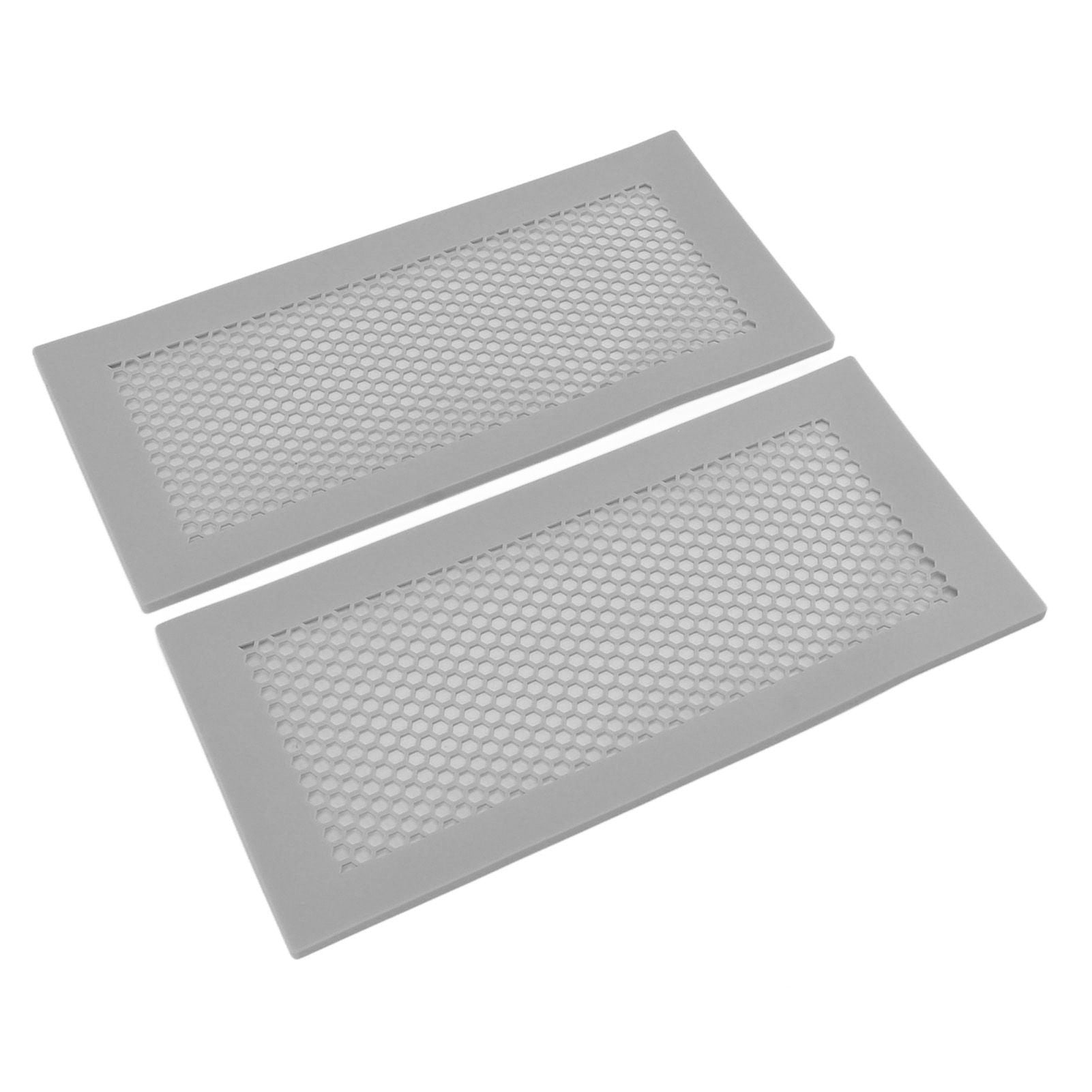 2Pcs Baby Proof Vent Cover Child Proof Safe Soft Silicone for Home Floor Catch Debris Hair Insect Gray - view 7