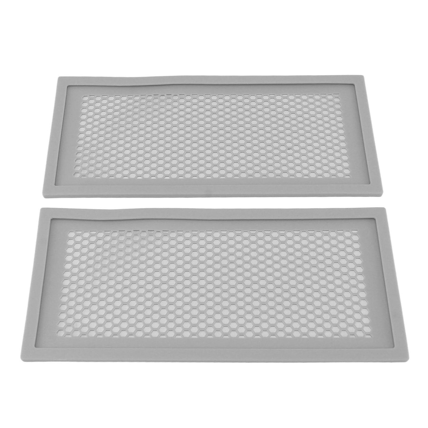 2Pcs Baby Proof Vent Cover Child Proof Safe Soft Silicone for Home Floor Catch Debris Hair Insect Gray - view 8