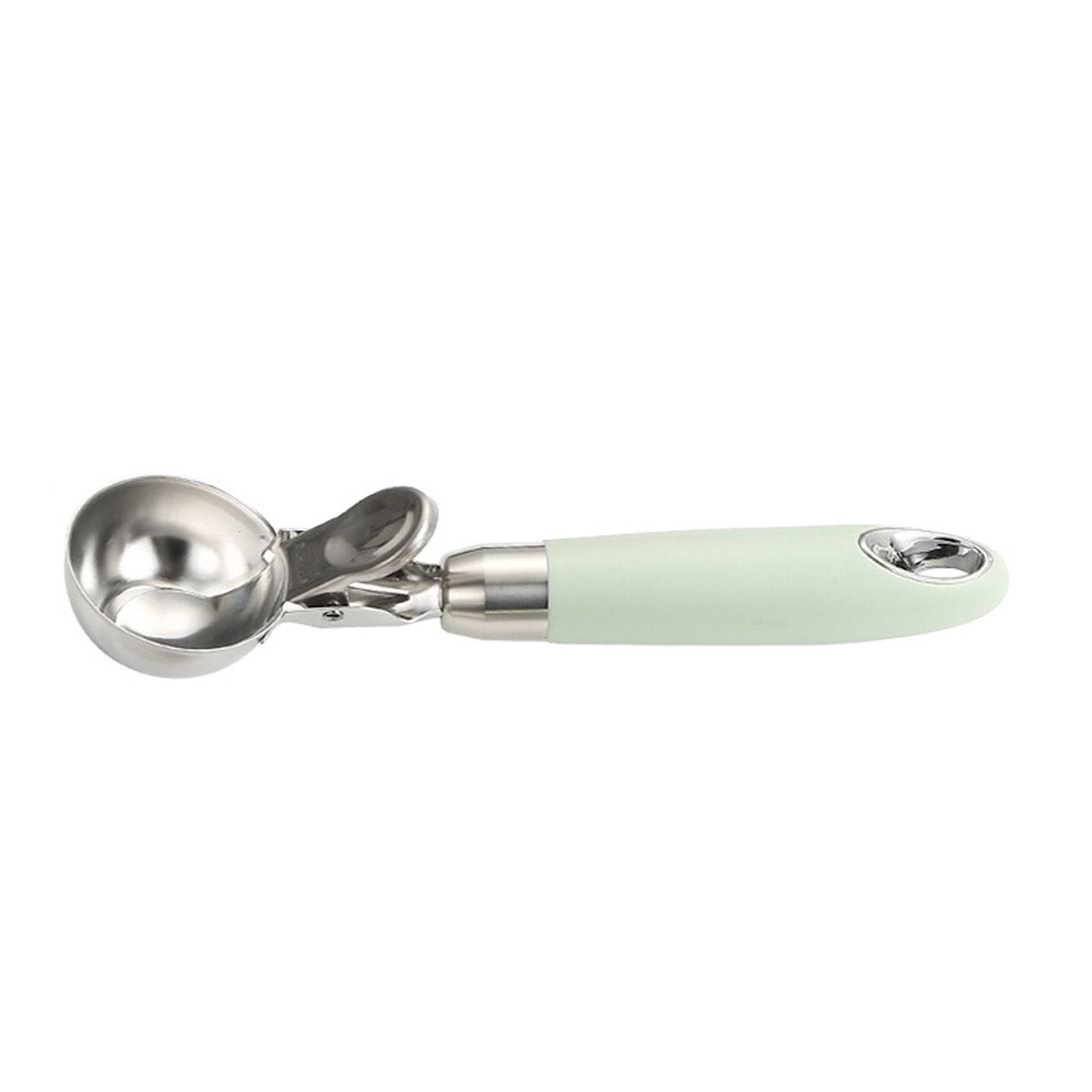 Ice Cream Scoop Smoothing Stainless Steel Hanging Hole Multifunction Cupcake Scoop for Home Kitchen Cafe Bar Trigger Release Scoop - view 2