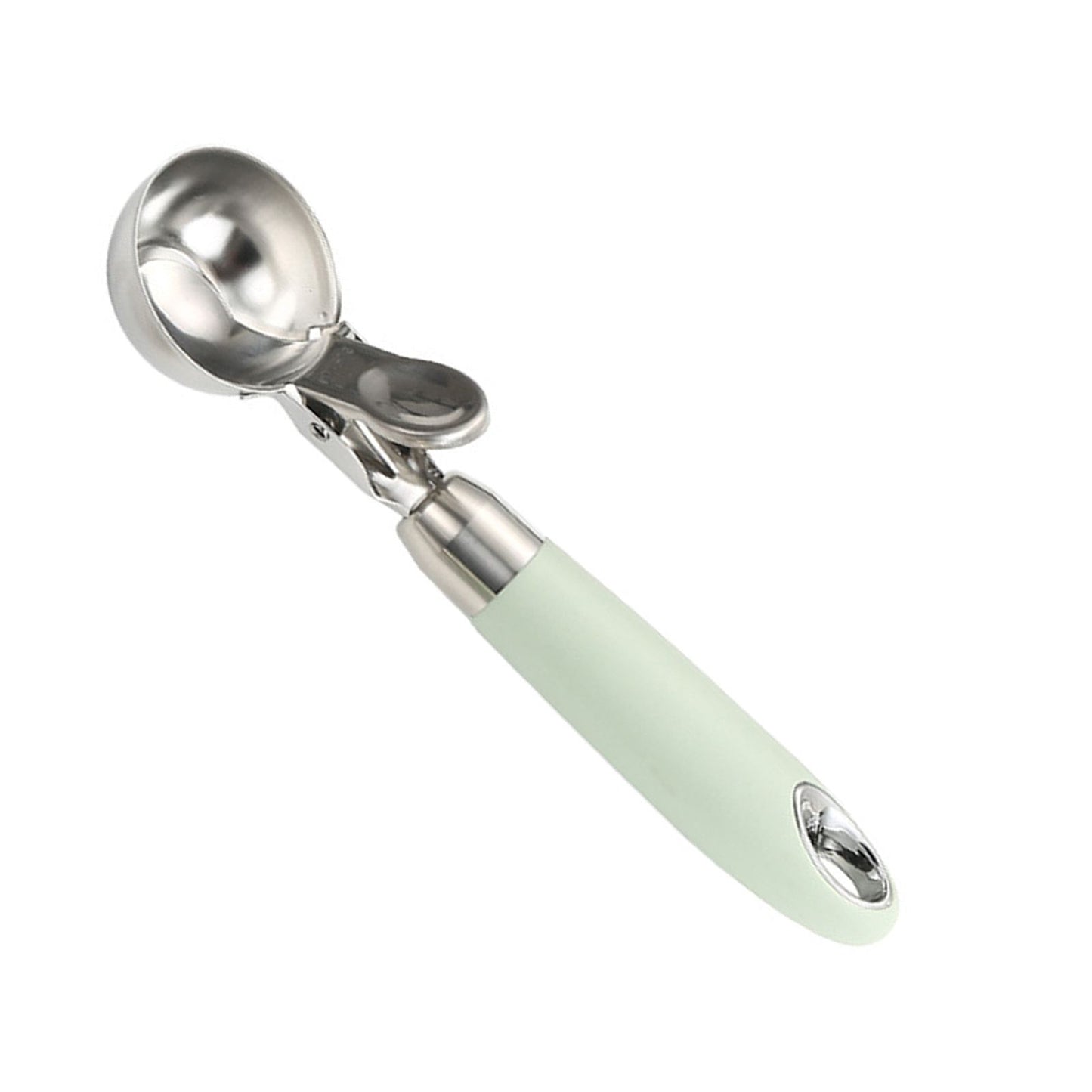 Ice Cream Scoop Smoothing Stainless Steel Hanging Hole Multifunction Cupcake Scoop for Home Kitchen Cafe Bar Trigger Release Scoop - view 4