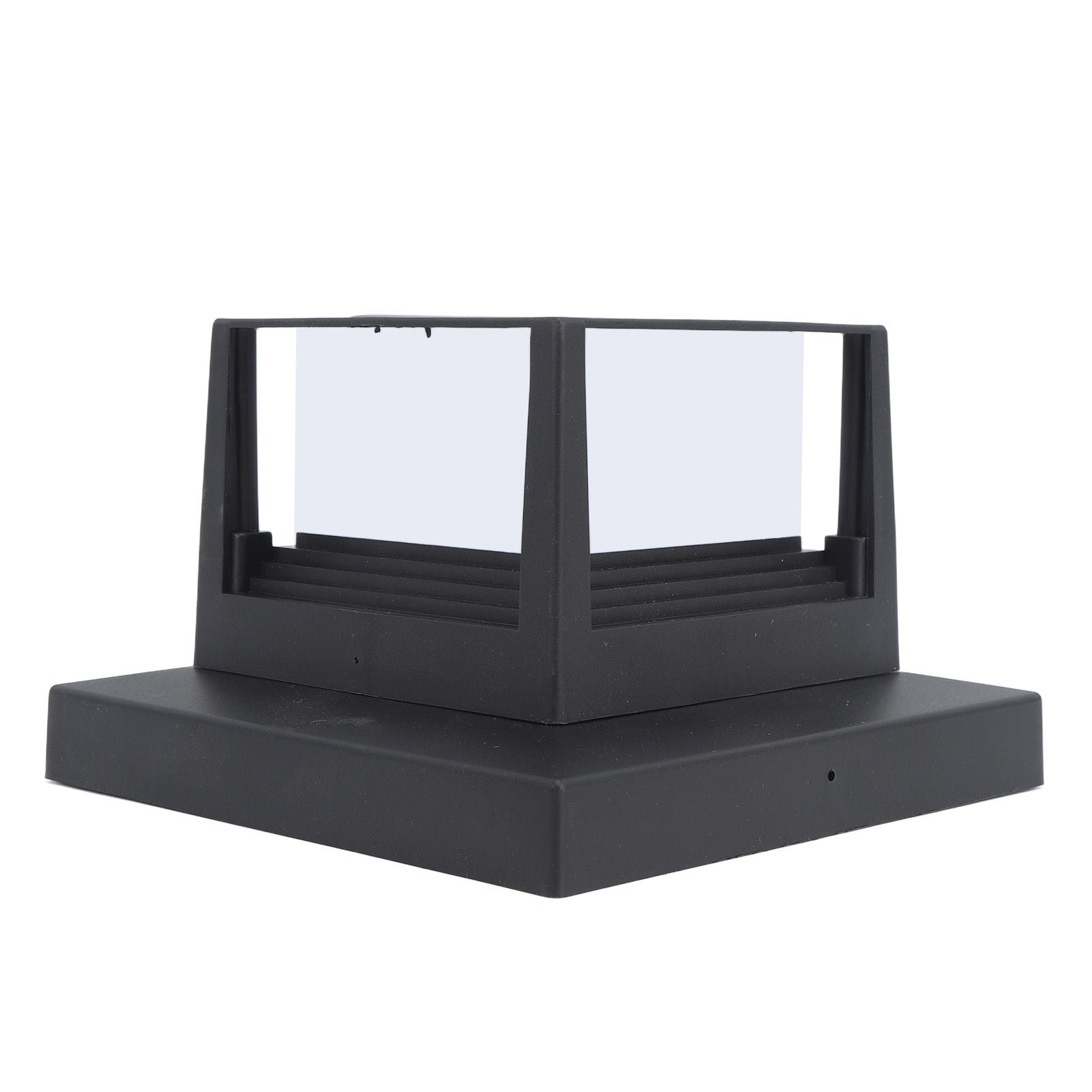 Square Outdoor Fence Post Cap Light Solar Post Light LED Landscape Lighting for Household Garden Courtyard Fence Dual Color Light Black - view 2