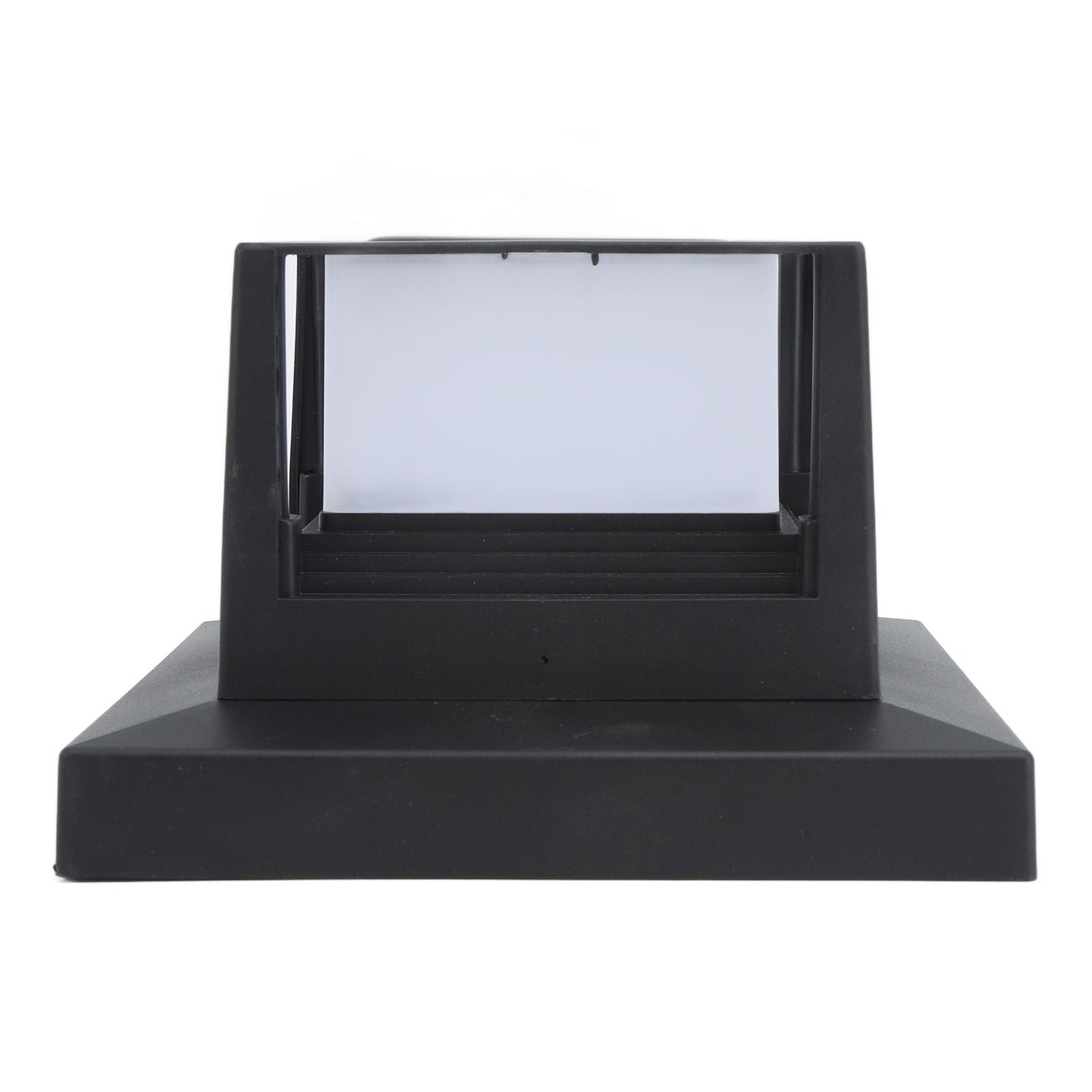 Square Outdoor Fence Post Cap Light Solar Post Light LED Landscape Lighting for Household Garden Courtyard Fence Dual Color Light Black - view 3