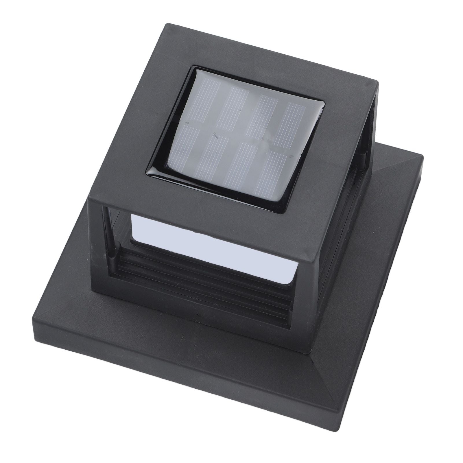 Square Outdoor Fence Post Cap Light Solar Post Light LED Landscape Lighting for Household Garden Courtyard Fence Dual Color Light Black - view 4