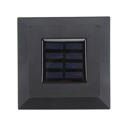 Square Outdoor Fence Post Cap Light Solar Post Light LED Landscape Lighting for Household Garden Courtyard Fence Dual Color Light Black - view 6