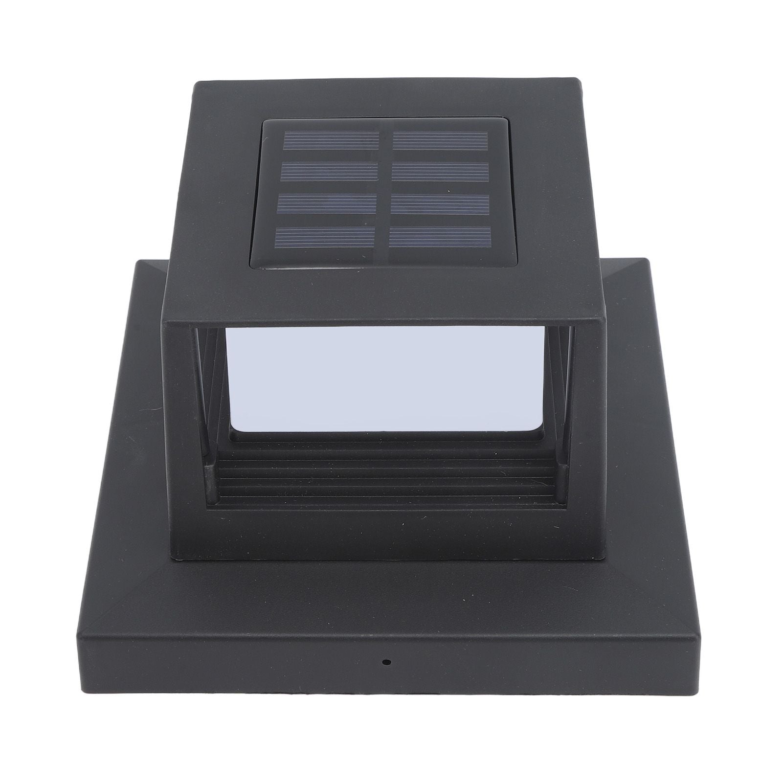 Square Outdoor Fence Post Cap Light Solar Post Light LED Landscape Lighting for Household Garden Courtyard Fence Dual Color Light Black - view 7