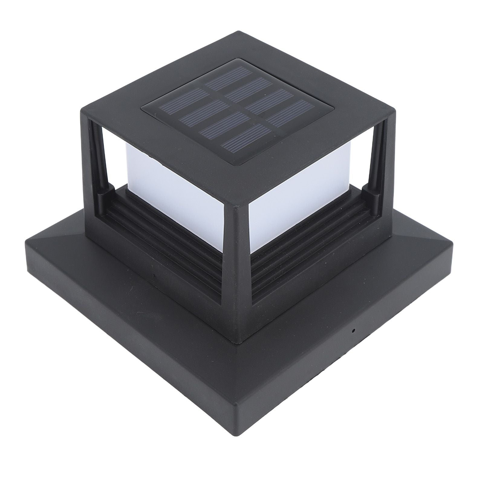 Square Outdoor Fence Post Cap Light Solar Post Light LED Landscape Lighting for Household Garden Courtyard Fence Dual Color Light Black - view 8