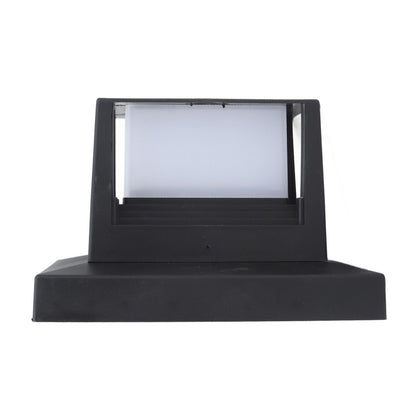 Square Outdoor Fence Post Cap Light Solar Post Light LED Landscape Lighting for Household Garden Courtyard Fence Dual Color Light Black - view 9