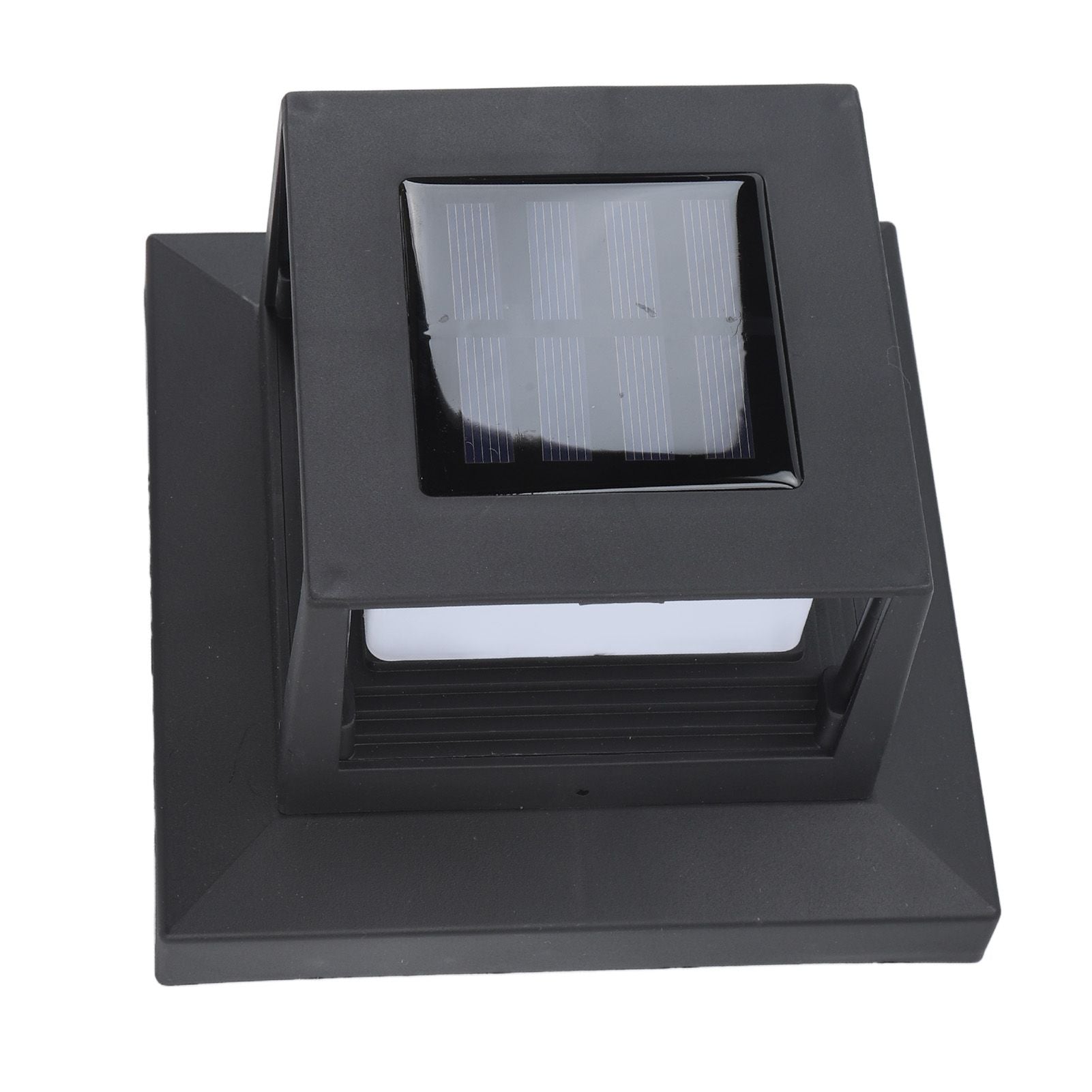 Square Outdoor Fence Post Cap Light Solar Post Light LED Landscape Lighting for Household Garden Courtyard Fence Dual Color Light Black - view 10
