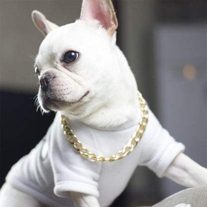 Dog Chain Pet Dog Metal Gold Collar Necklace Pet Jewelry Accessories for Four Seasons - view 4