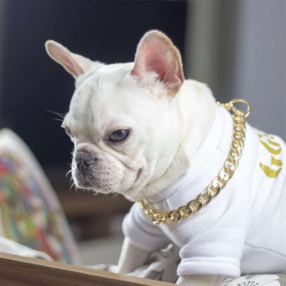 Dog Chain Pet Dog Metal Gold Collar Necklace Pet Jewelry Accessories for Four Seasons - view 5
