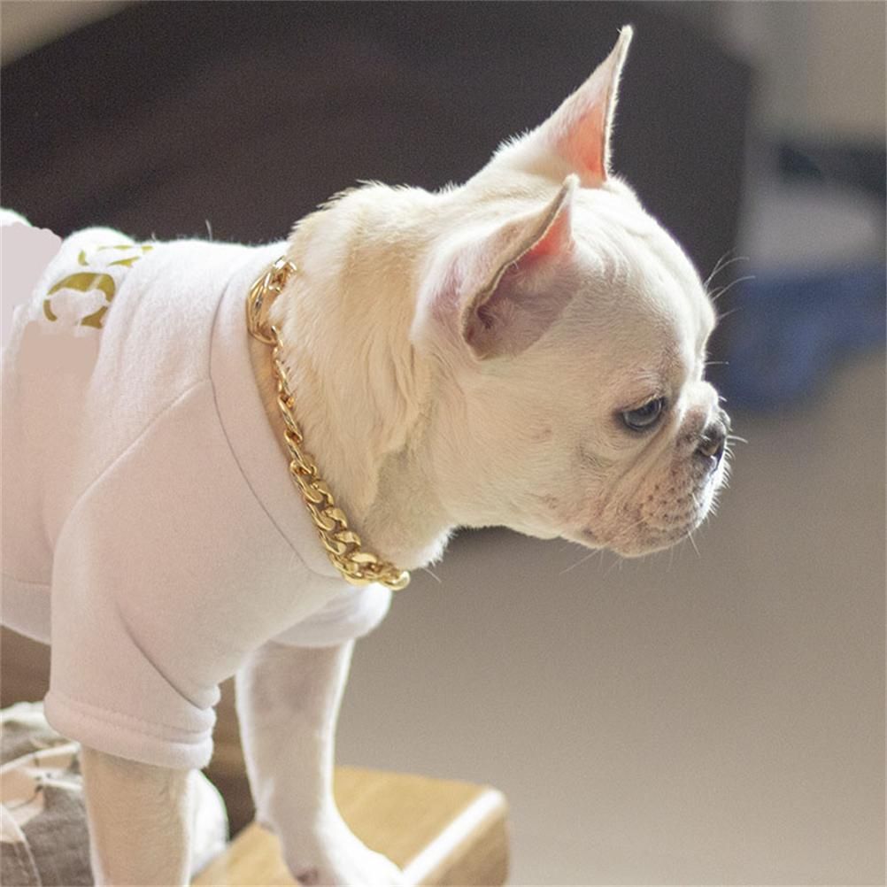 Dog Chain Pet Dog Metal Gold Collar Necklace Pet Jewelry Accessories for Four Seasons - view 7