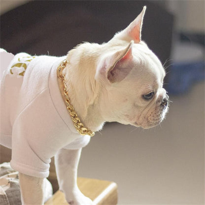 Dog Chain Pet Dog Metal Gold Collar Necklace Pet Jewelry Accessories for Four Seasons - view 7