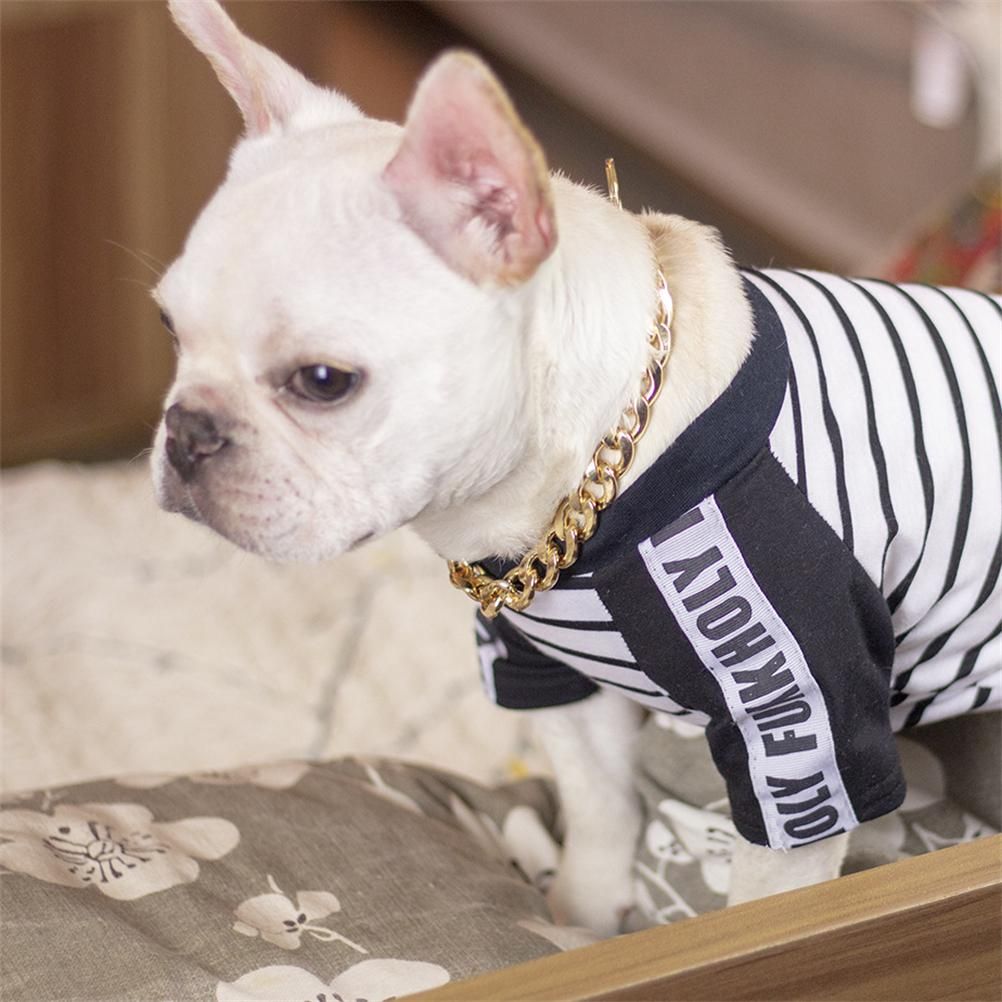Dog Chain Pet Dog Metal Gold Collar Necklace Pet Jewelry Accessories for Four Seasons - view 8
