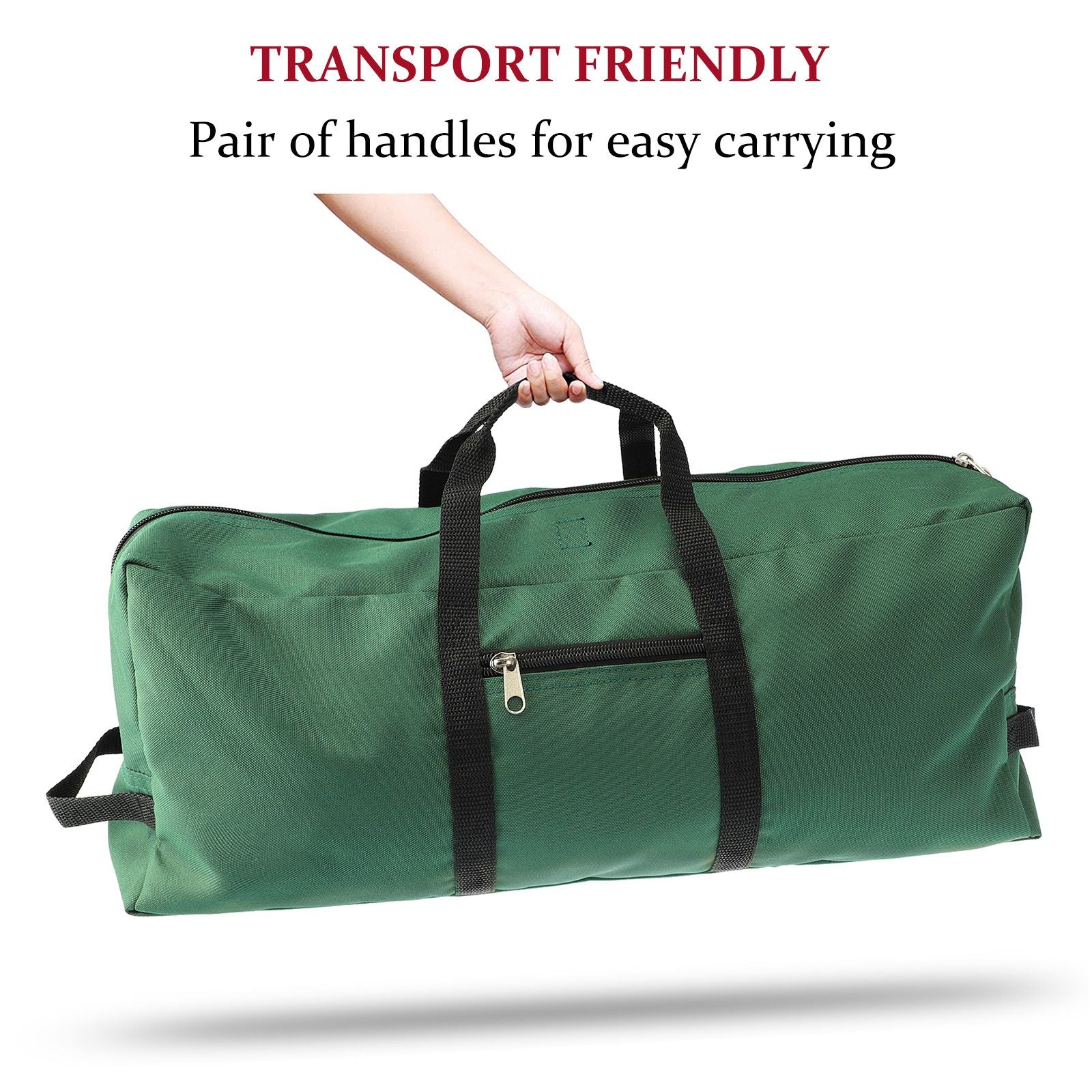Christmas Tree Storage Bag 600D Oxford Cloth with Handle for 7in Tall Detachable Tree Red 152.4x50.8x63.5cm - view 5