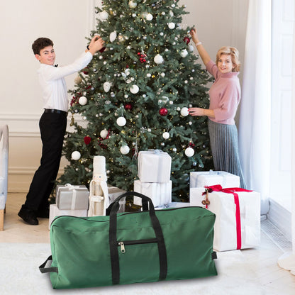 Christmas Tree Storage Bag 600D Oxford Cloth with Handle for 7in Tall Detachable Tree Red 152.4x50.8x63.5cm - view 10
