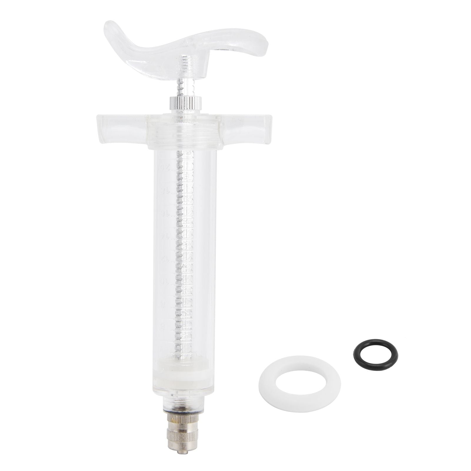 Veterinary Use Syringe Plastic Steel Adjustable Manual Feeding Injector for Livestock Farm20ml 14.5cm / 5.7in - view 2