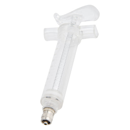 Veterinary Use Syringe Plastic Steel Adjustable Manual Feeding Injector for Livestock Farm20ml 14.5cm / 5.7in - view 3