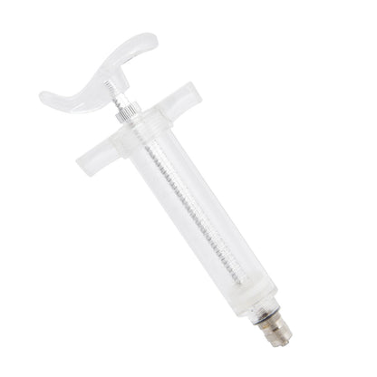 Veterinary Use Syringe Plastic Steel Adjustable Manual Feeding Injector for Livestock Farm20ml 14.5cm / 5.7in - view 5