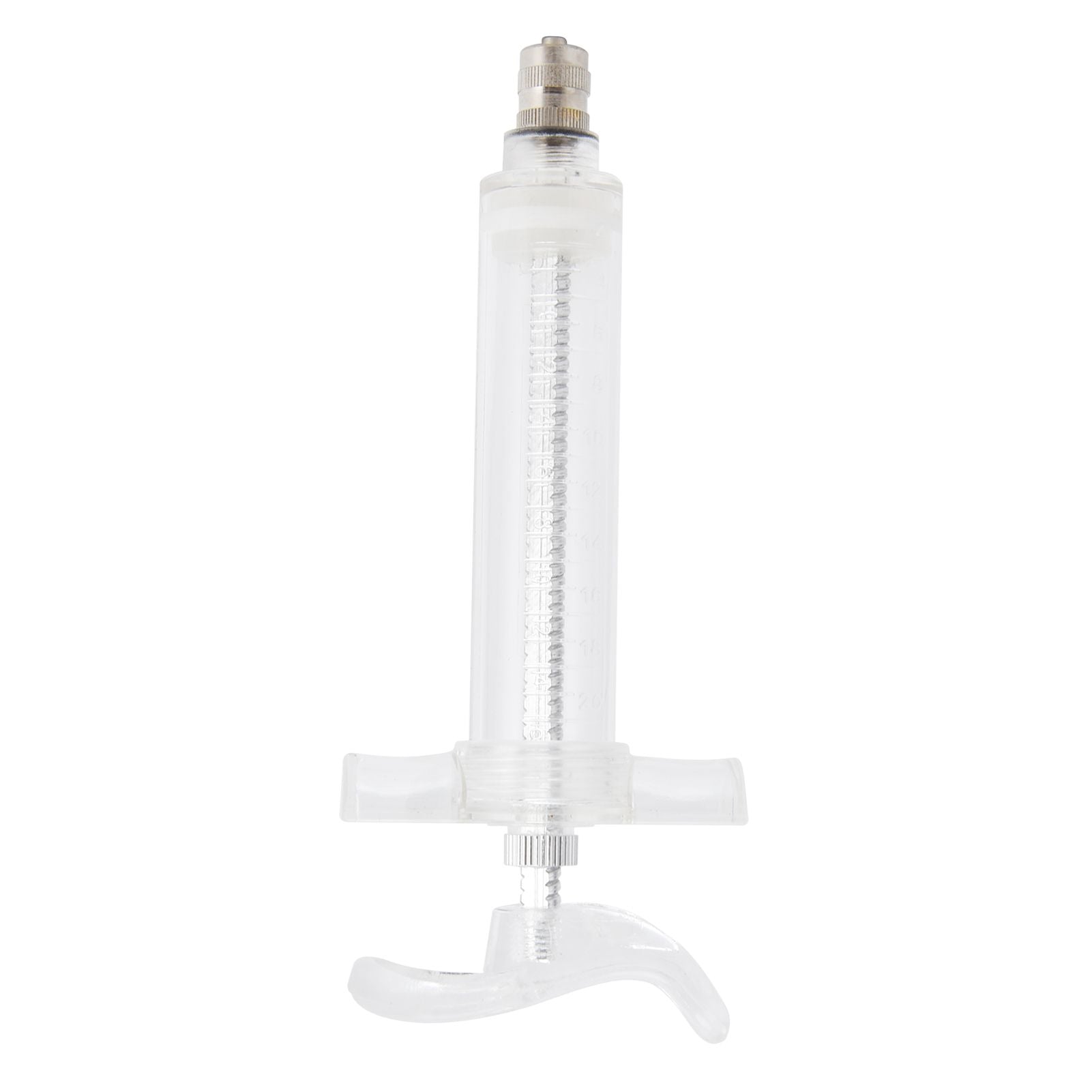 Veterinary Use Syringe Plastic Steel Adjustable Manual Feeding Injector for Livestock Farm20ml 14.5cm / 5.7in - view 10